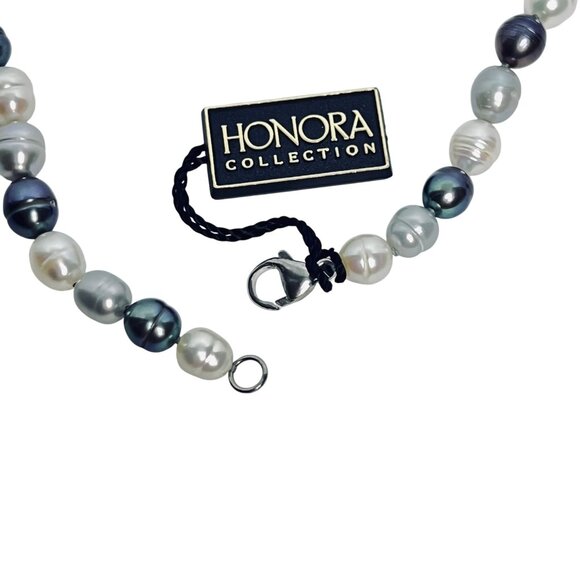 Honora Graduated Baroque Freshwater Pearl Necklace W/ Sterling Clasp (6033-1-2) - Picture 6 of 7